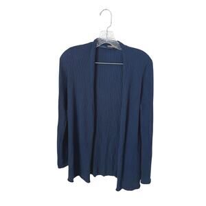J. McLaughlin 100% Cashmere Navy Blue Cardigan Size Small